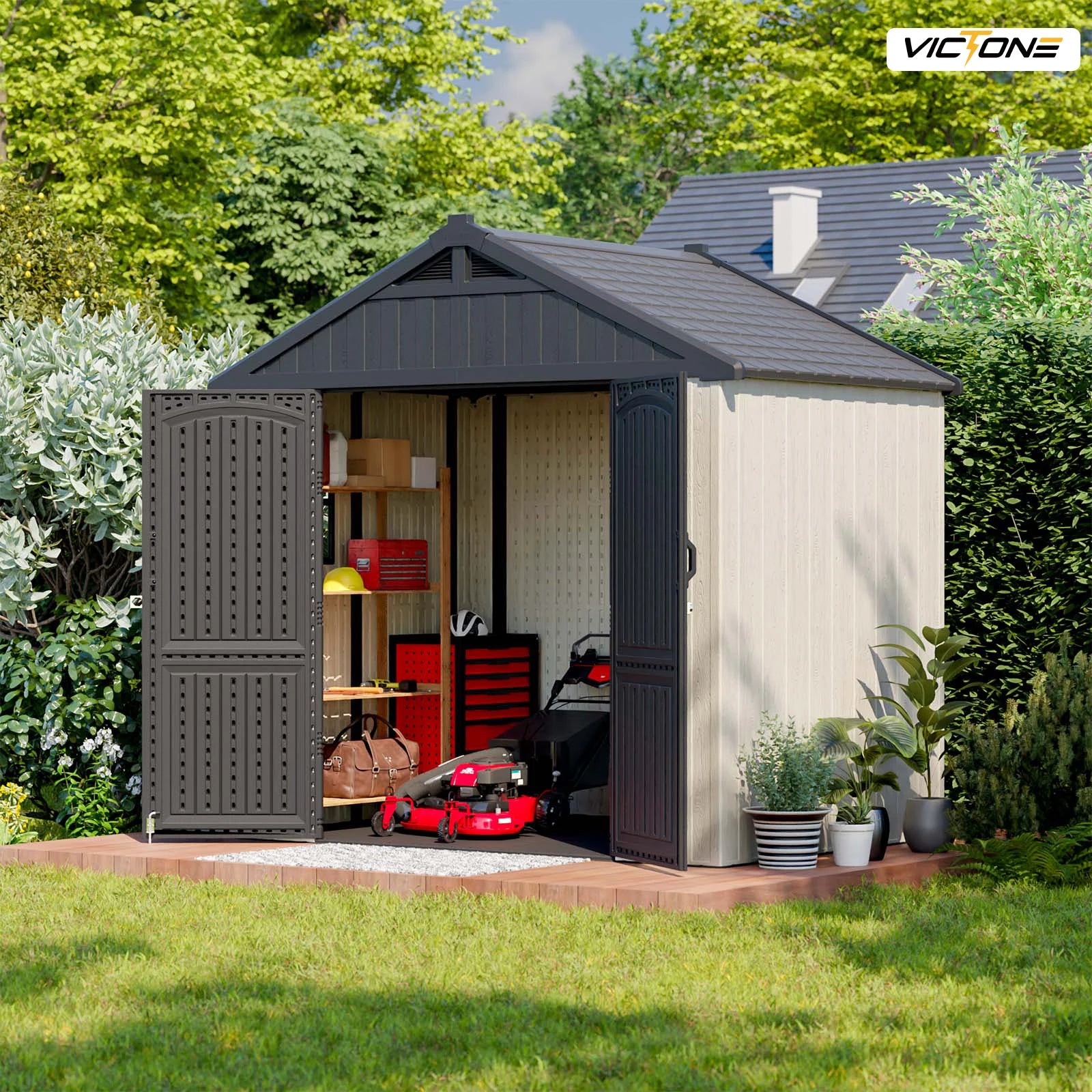 Outdoor Storage Shed with Floor product view 2