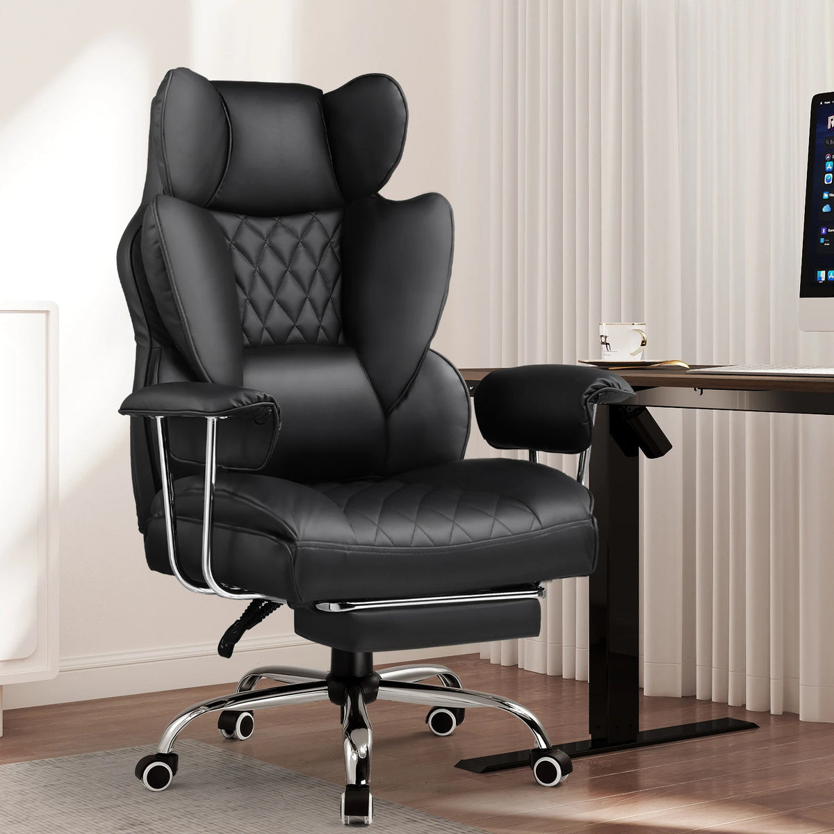 Big & Tall Gaming Chair with Footrest
