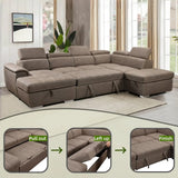 Oversized U-Shaped Sleeper Sectional with Pullout Bed product view 5