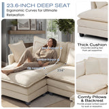 Modular Sectional Sofa with Ottoman product view 3