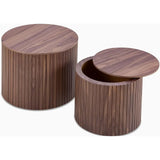 Walnut Round Nesting Coffee Tables product view 6