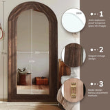 Farmhouse Arched Full-Length Mirror product view 2