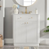 Modern Fluted Single Vanity with Sink product view 8