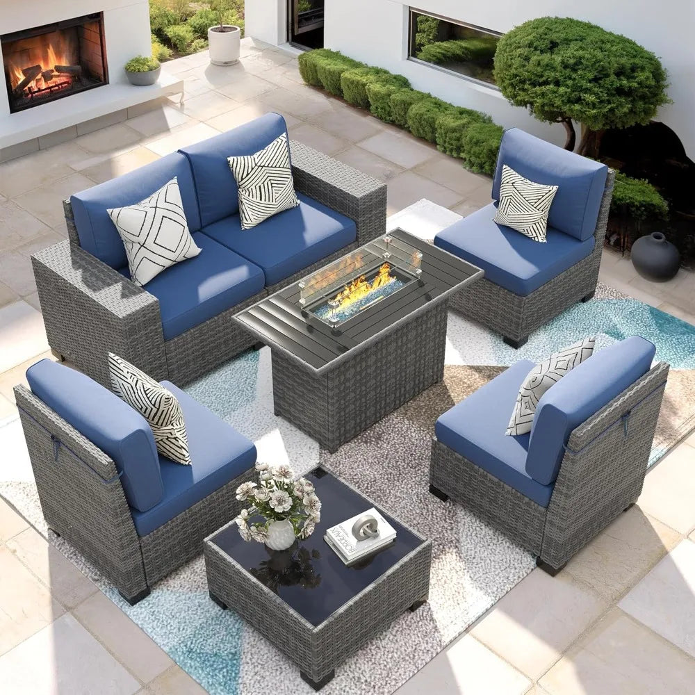 Patio Lounge Set with Fire Pit product view 1
