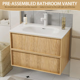 Floating Bathroom Vanity with Sink product view 3