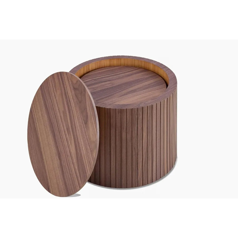 Walnut Round Nesting Coffee Tables product view 5