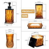 Amber Glassware Set — 5 Pieces product view 3
