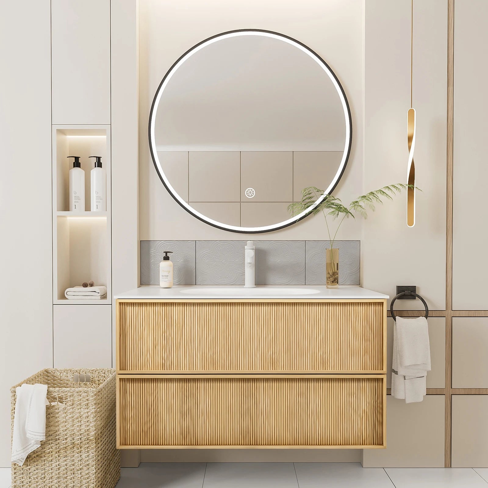 Floating Bathroom Vanity with Sink product view 1