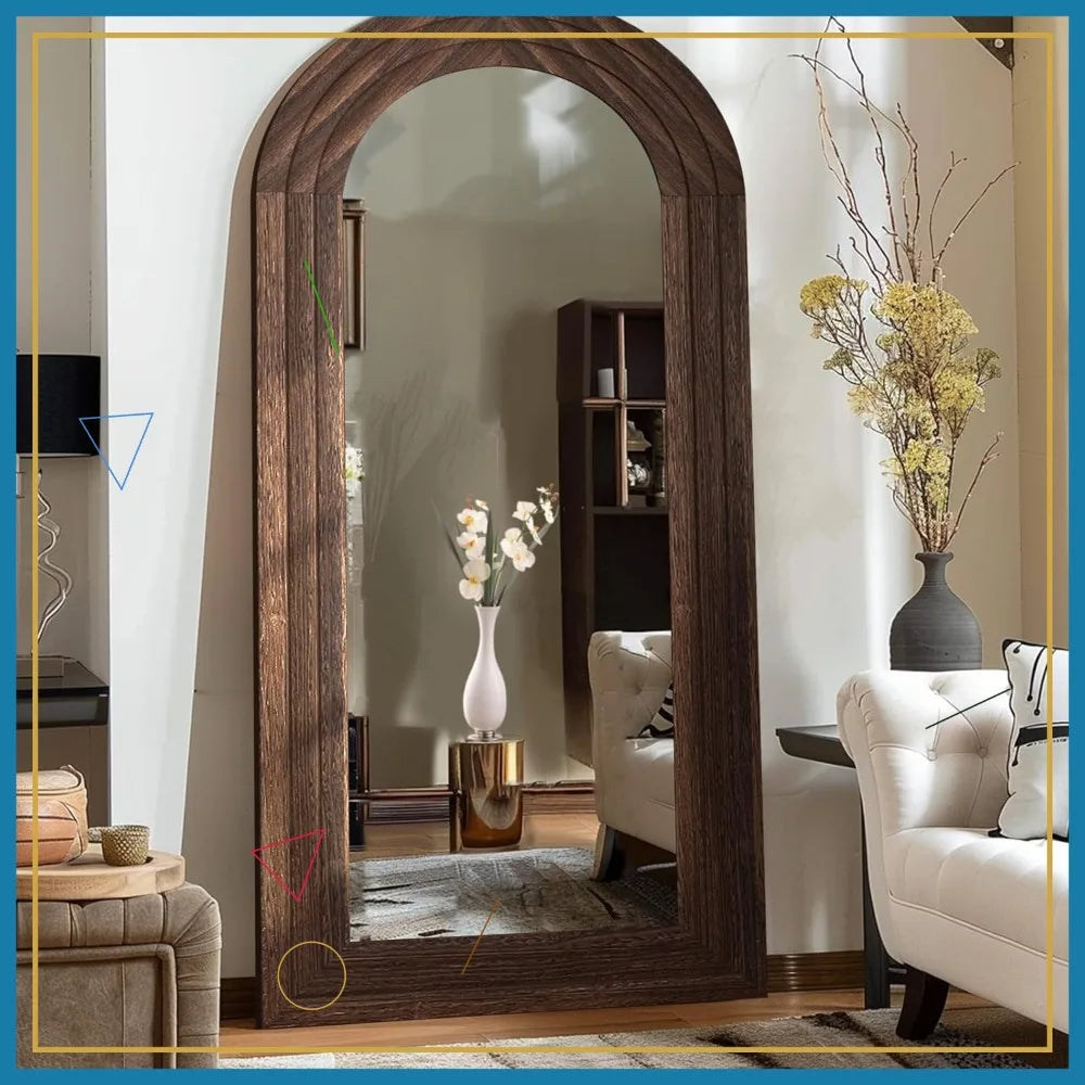Farmhouse Arched Full-Length Mirror product view 1