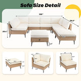 8-Piece Outdoor Patio Lounge Set product view 2