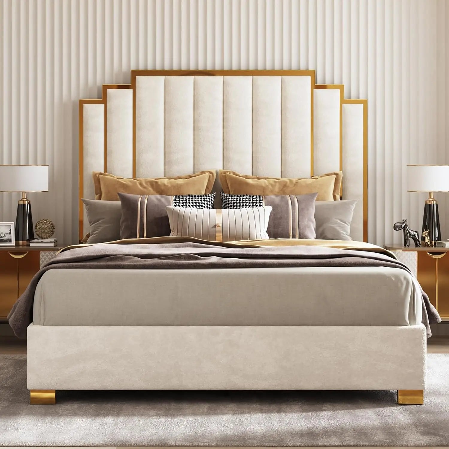 King Upholstered Bed product view 8