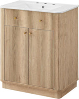 Modern Fluted Single Vanity with Sink product view 6