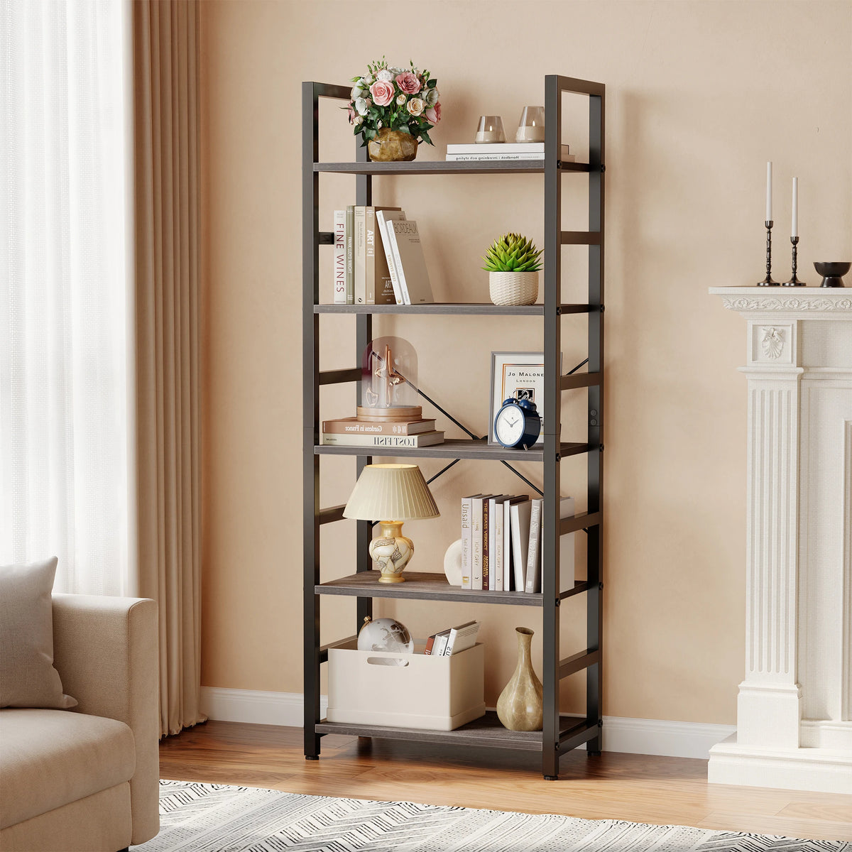 MCQ Five-Tier Display Bookcase
