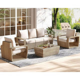 Wicker Patio Sofa Set product view 1