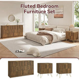 Bedroom Storage Set with Two Nightstands & Chest product view 3