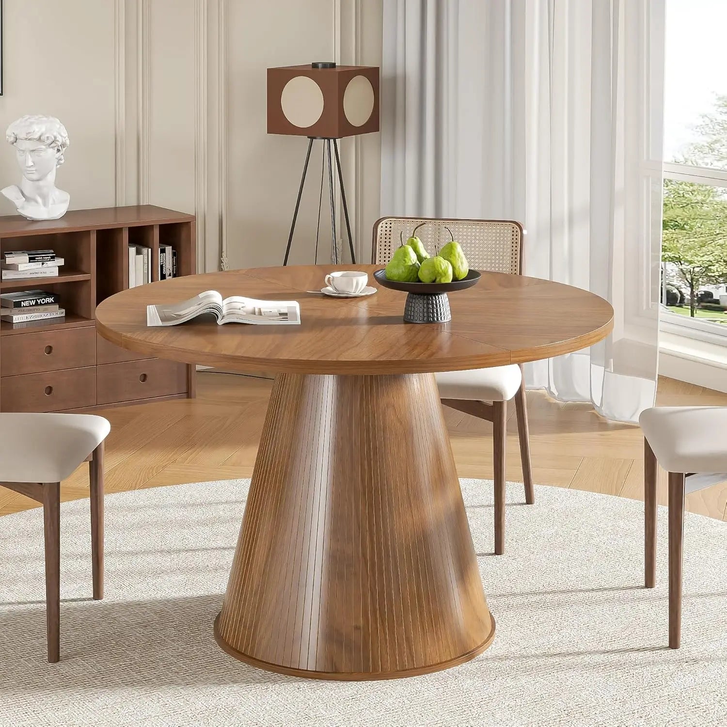 Farmhouse Fluted Dining Table product view 1