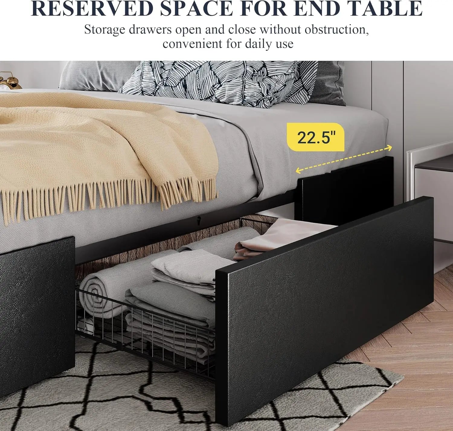 Queen Platform Bed Frame product view 3