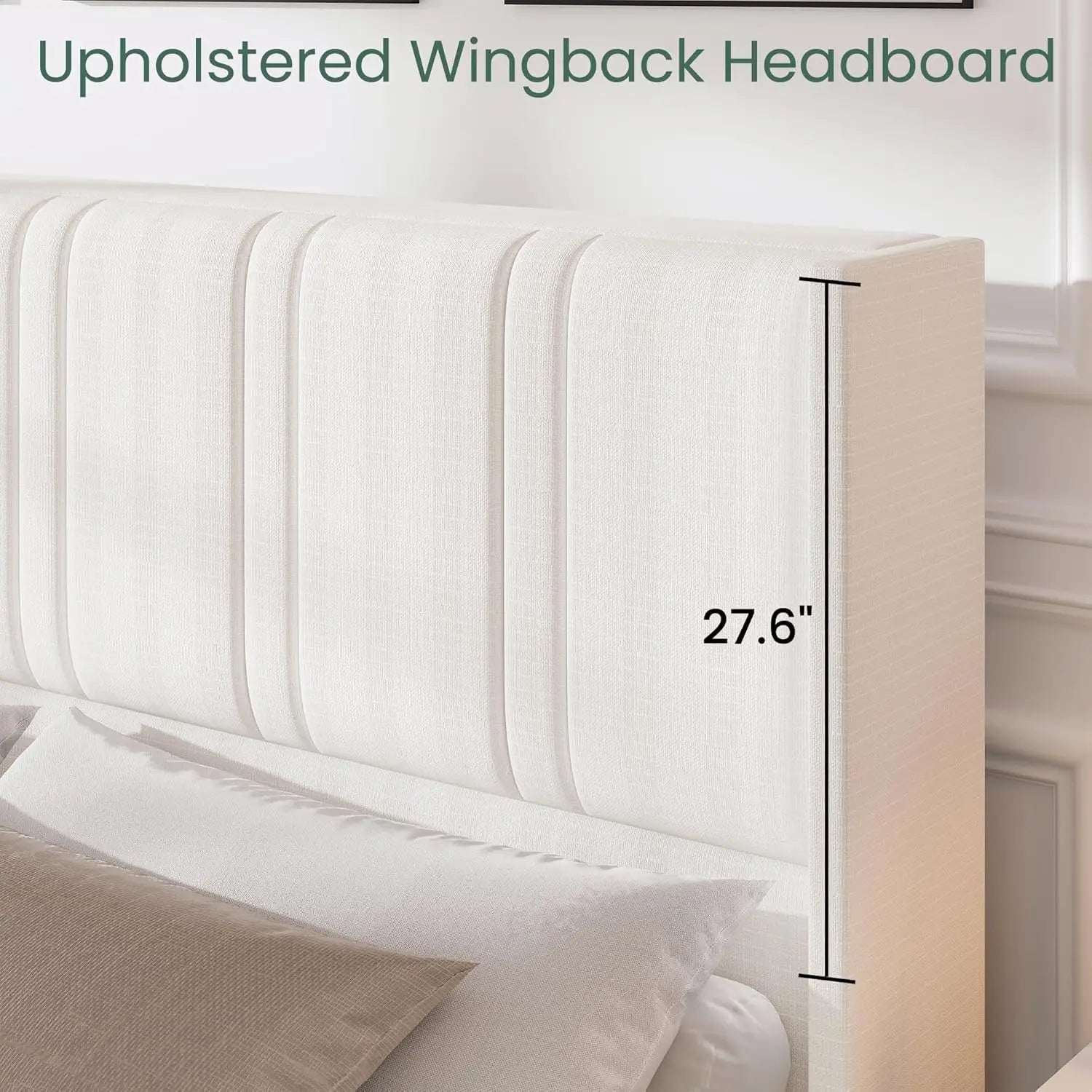 King Bed Frame with 4 Storage Drawers product view 4