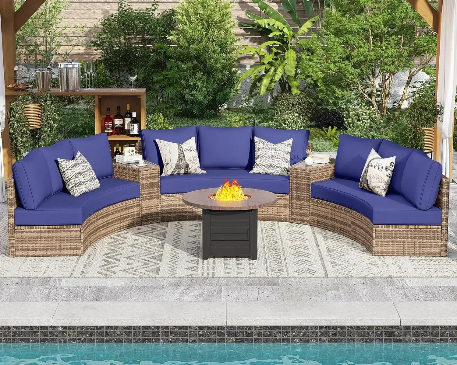 The Crescent 11-Piece Half-Moon Sectional product view 2