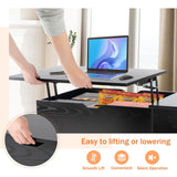 JHK Lift-Top Storage Coffee Table