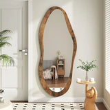Large Wood-Framed Mirror product view 1