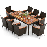 Wicker Patio Dining Set — 9 Pieces product view 2