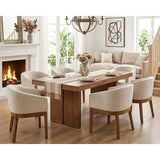 Upholstered Barrel Dining Chairs product view 6