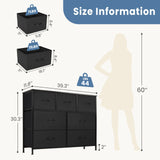 JHK Seven-Drawer Storage Dresser
