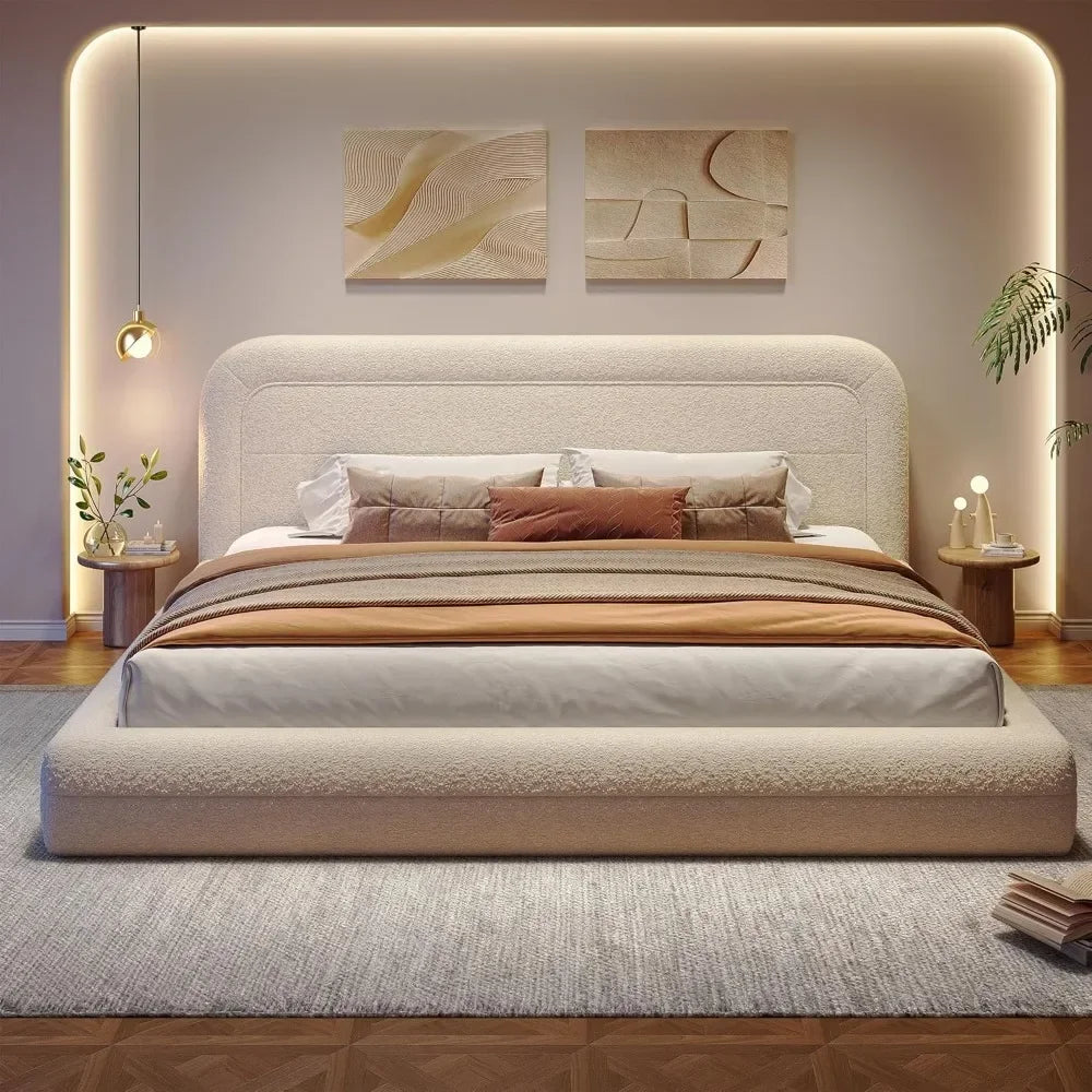 King Bed Frame with Headboard product view 4