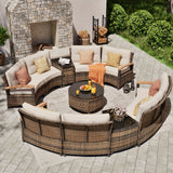 Curved Patio Sectional Sofa product view 7