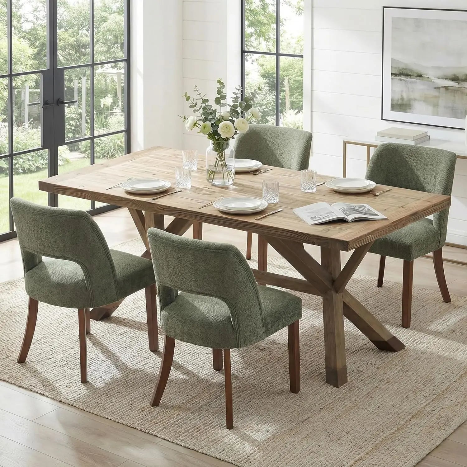 Mid-Century Upholstered Dining Chairs product view 1