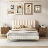 Bedroom Storage Set with Two Nightstands & Chest product view 5