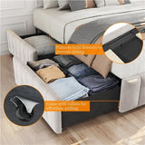 Platform Bed with Four Storage Drawers product view 6