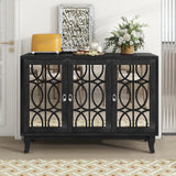 Mirrored 3-Door Buffet Sideboard product view 5
