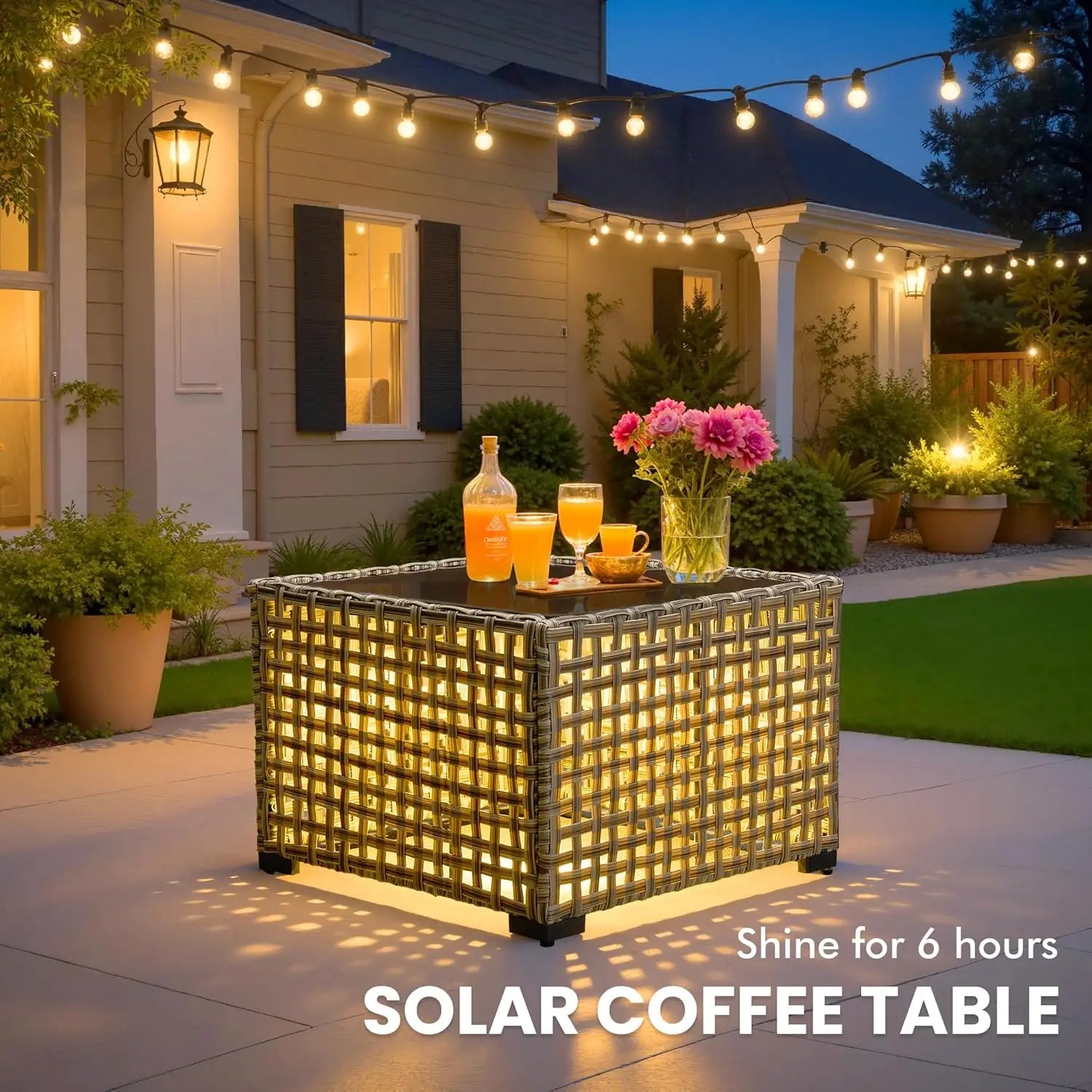 Outdoor Sectional with Fire Pit product view 3