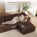 The Cloud Oversized Boneless Sectional product view 5