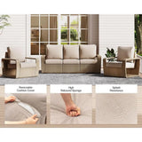 Wicker Patio Sofa Set product view 6