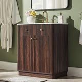 Modern Fluted Single Vanity with Sink product view 7
