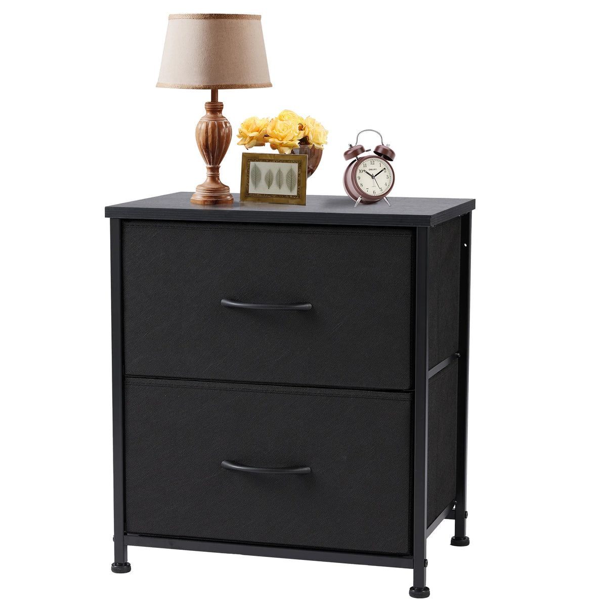 JHK Two-Drawer Bedside Table