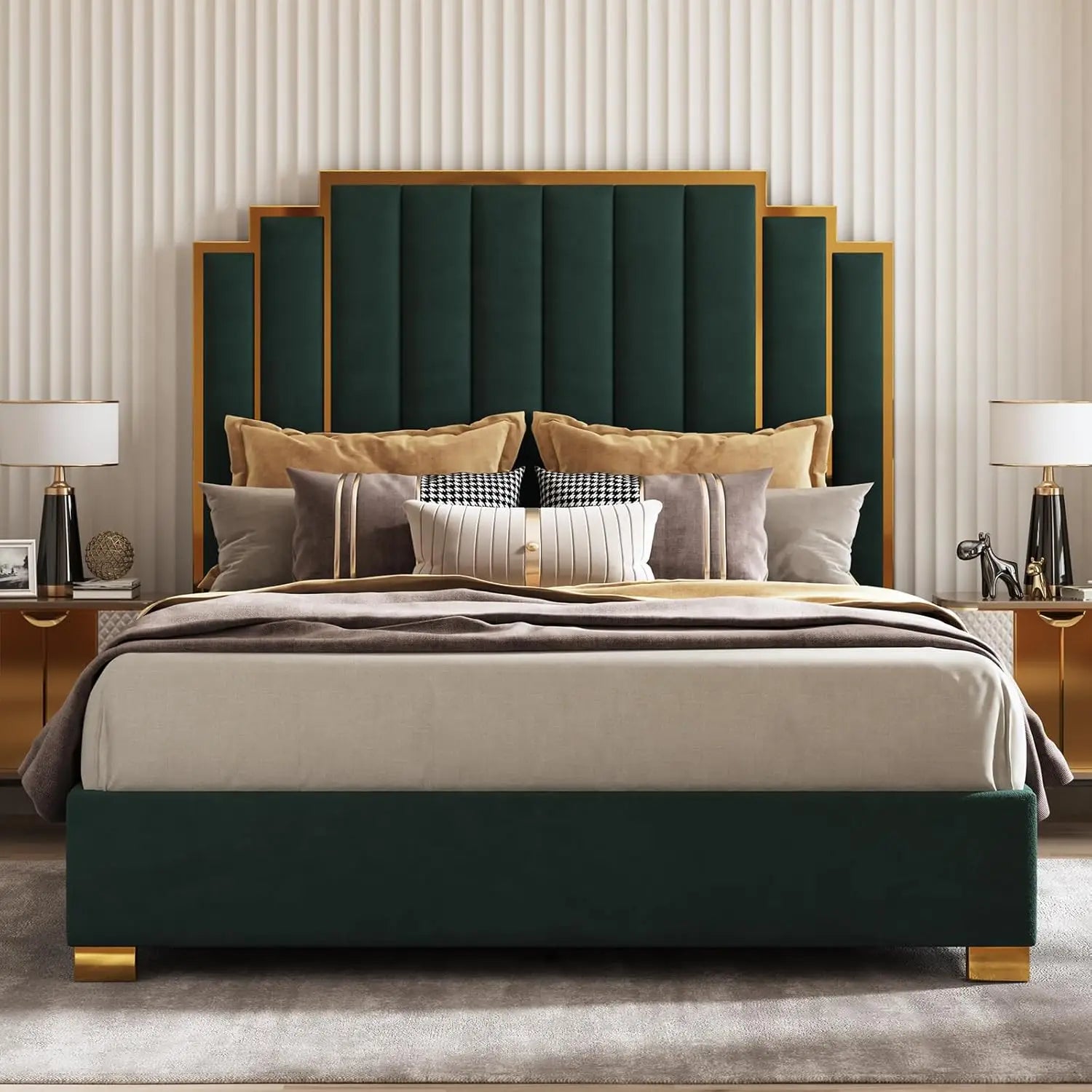 King Upholstered Bed product view 7
