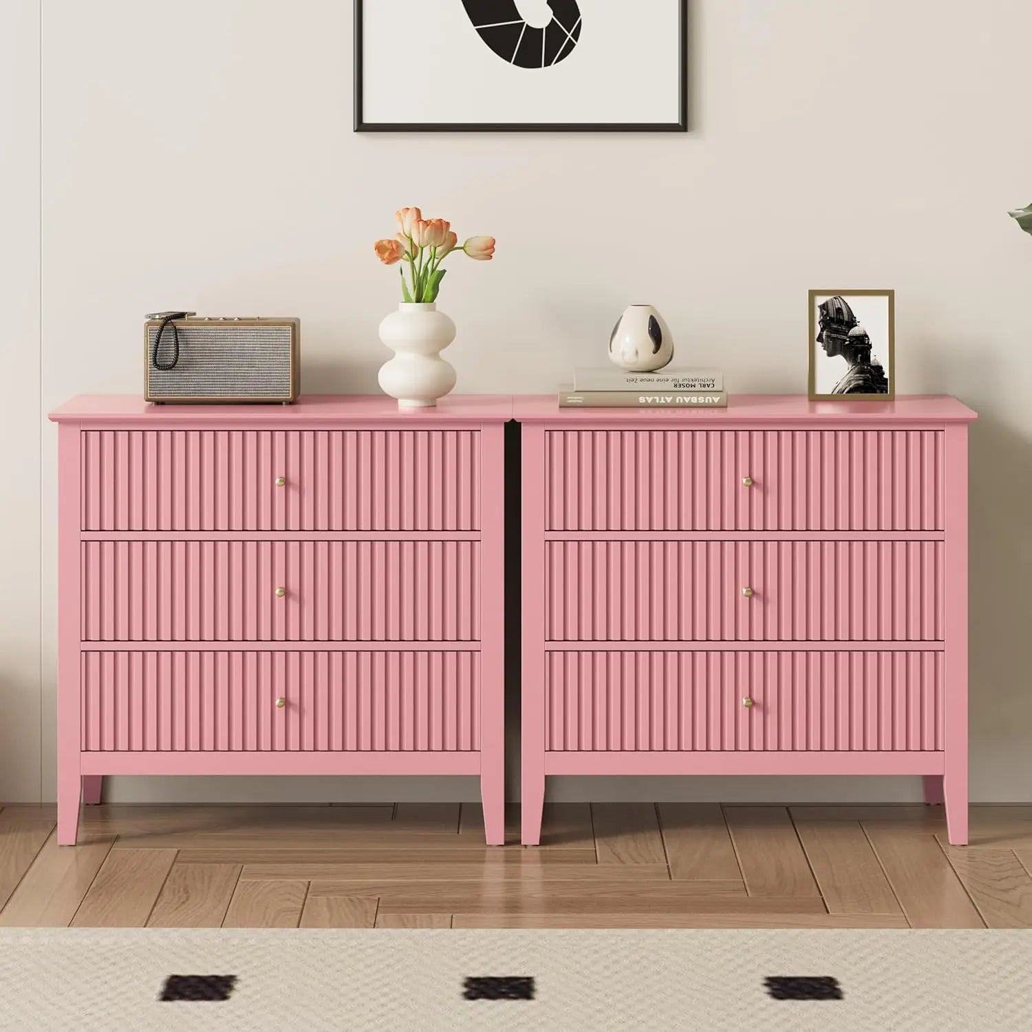 3-Drawer Nightstand product view 8