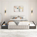 Platform Bed with Four Storage Drawers product view 3
