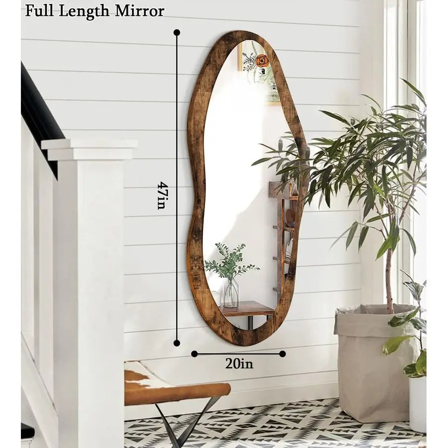 Large Wood-Framed Mirror product view 2