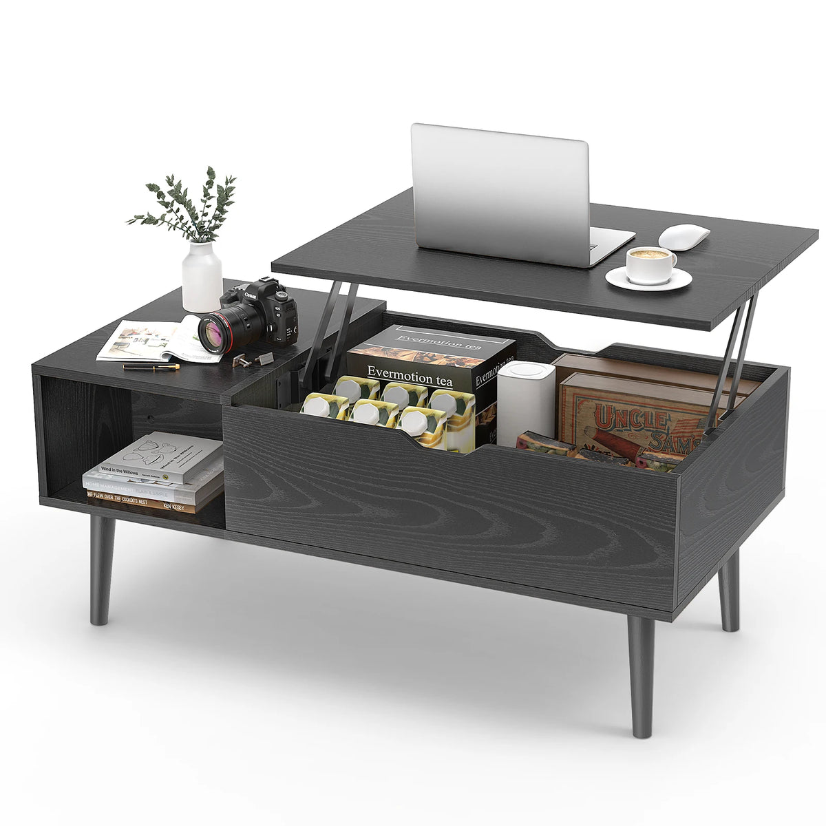 JHK Lift-Top Storage Coffee Table