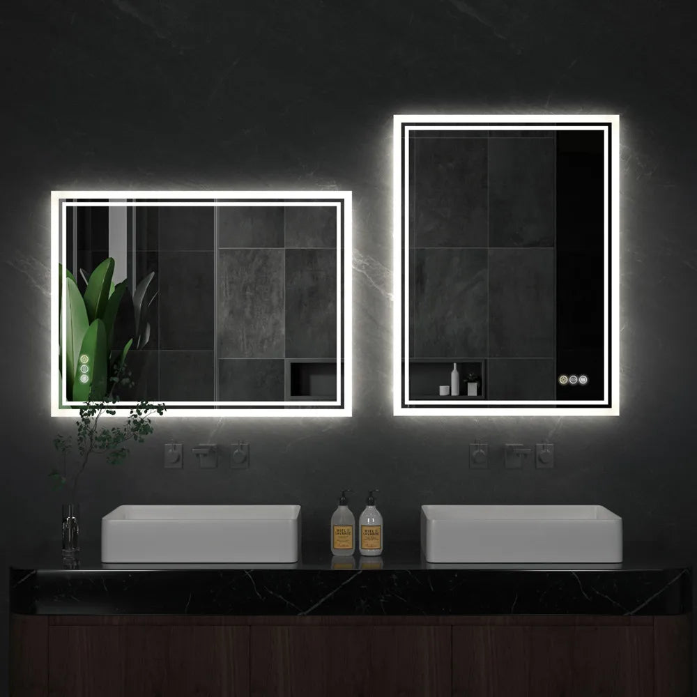 Frameless LED Backlit Bathroom Mirror product view 6