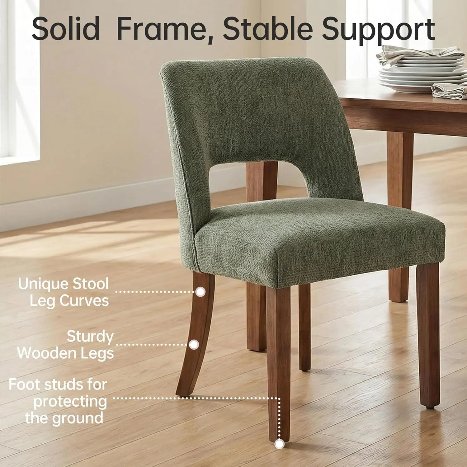 Mid-Century Upholstered Dining Chairs product view 4