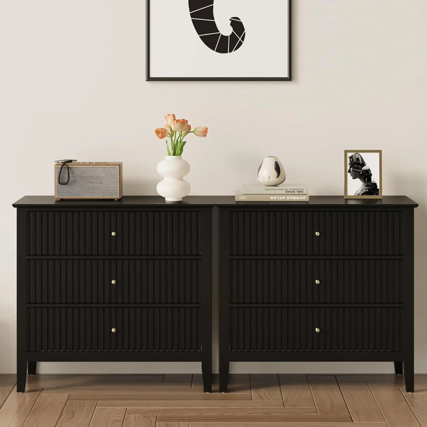 3-Drawer Nightstand product view 9
