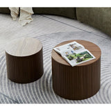 Walnut Round Nesting Coffee Tables product view 4