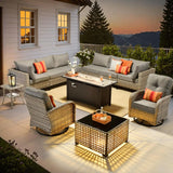 Outdoor Sectional with Fire Pit product view 1