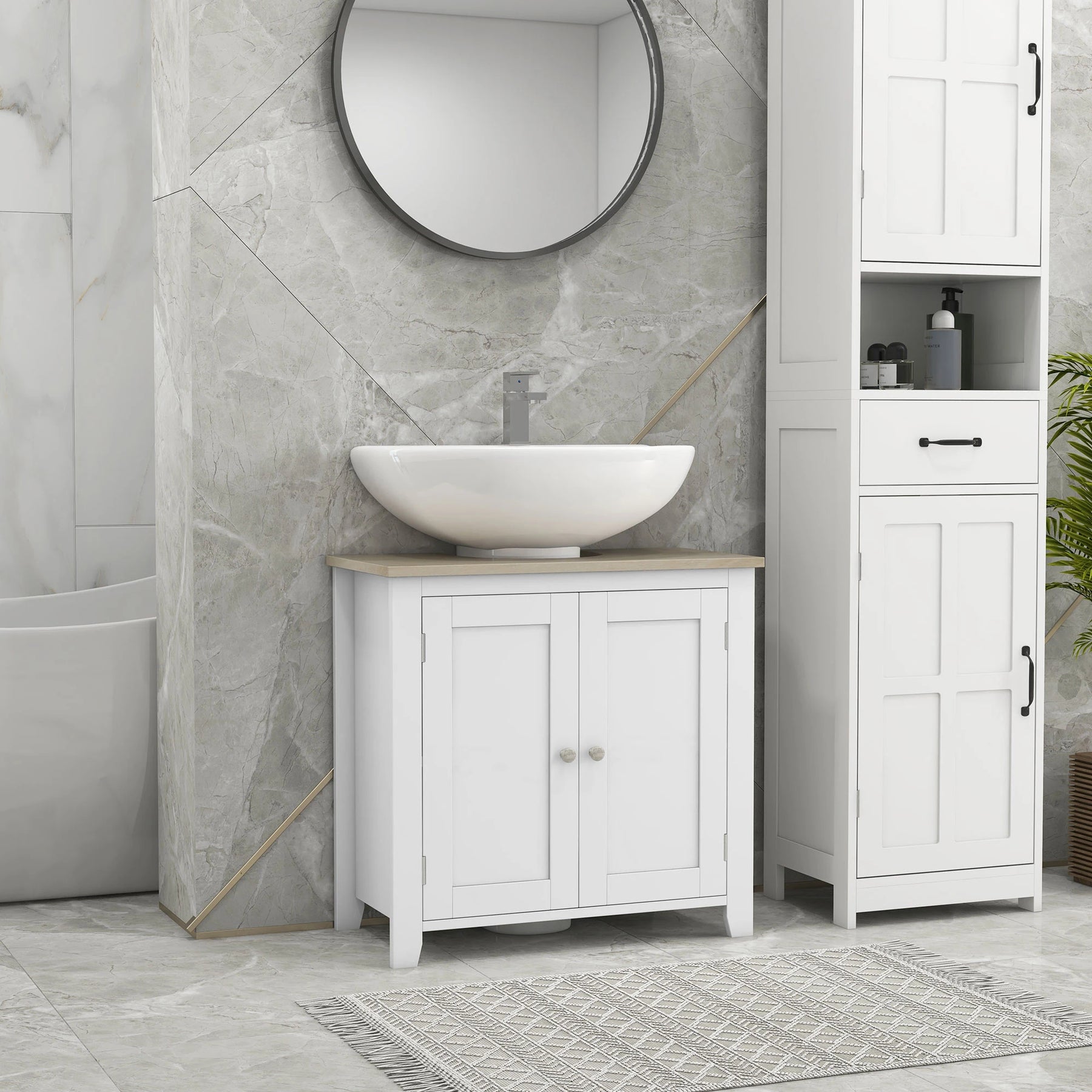 Pedestal Sink Storage Cabinet product view 1